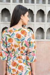 Tropical floral dress